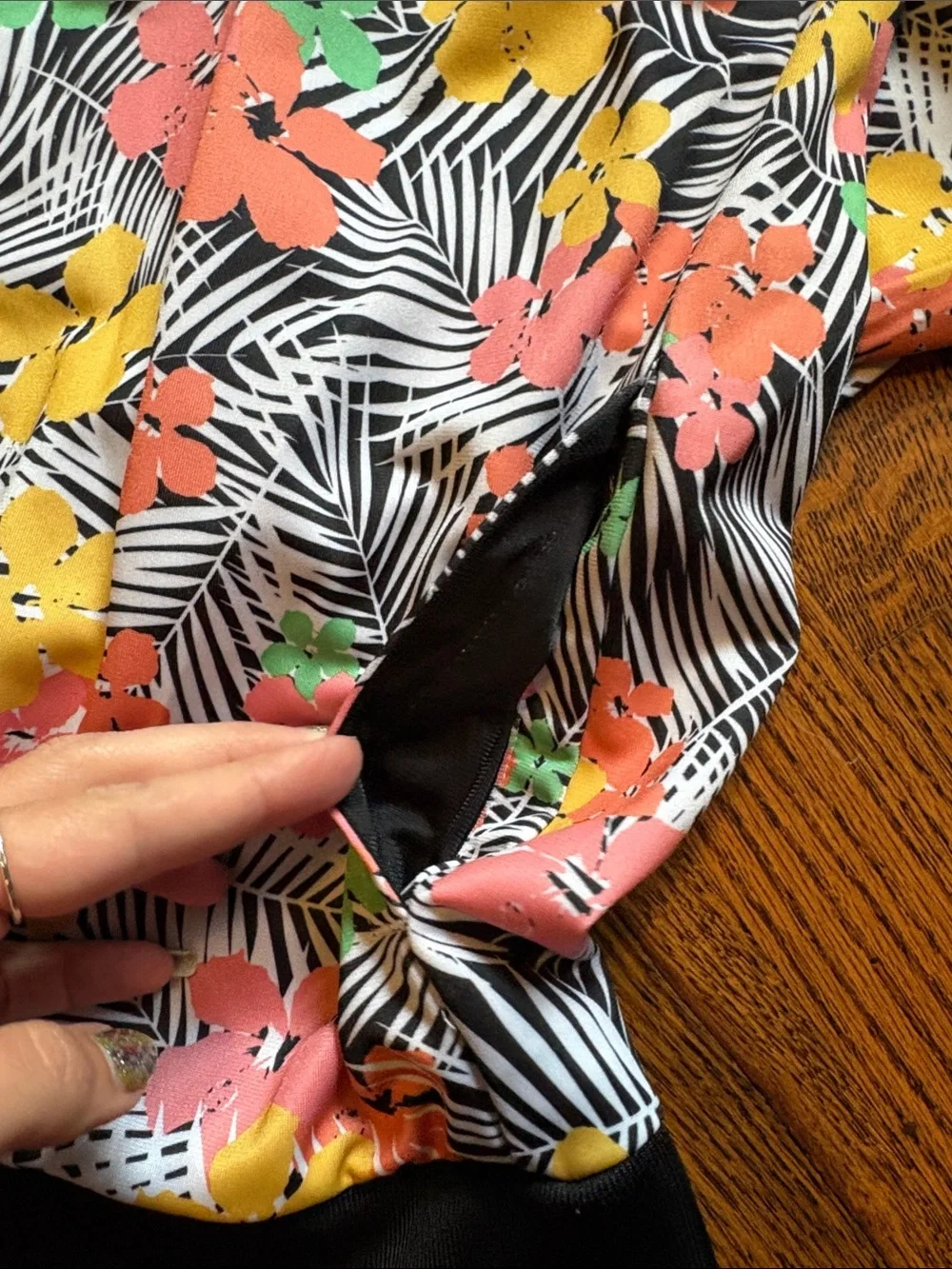 EUC adidas Tropical Floral Print Jacket in Black, Yellow, Coral, Green YXL